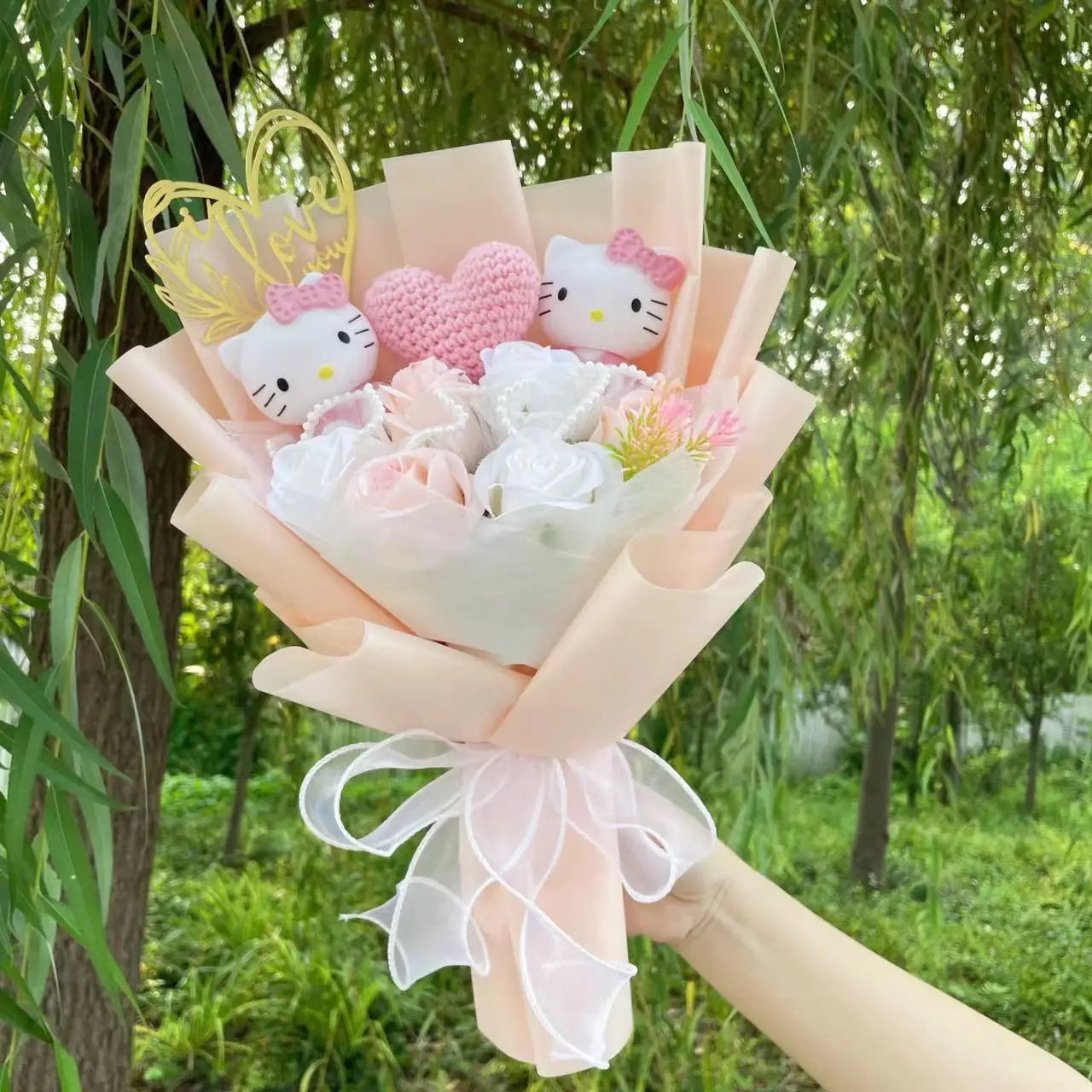 Kawaii Hello Kitty Bouquet #30-35cm
