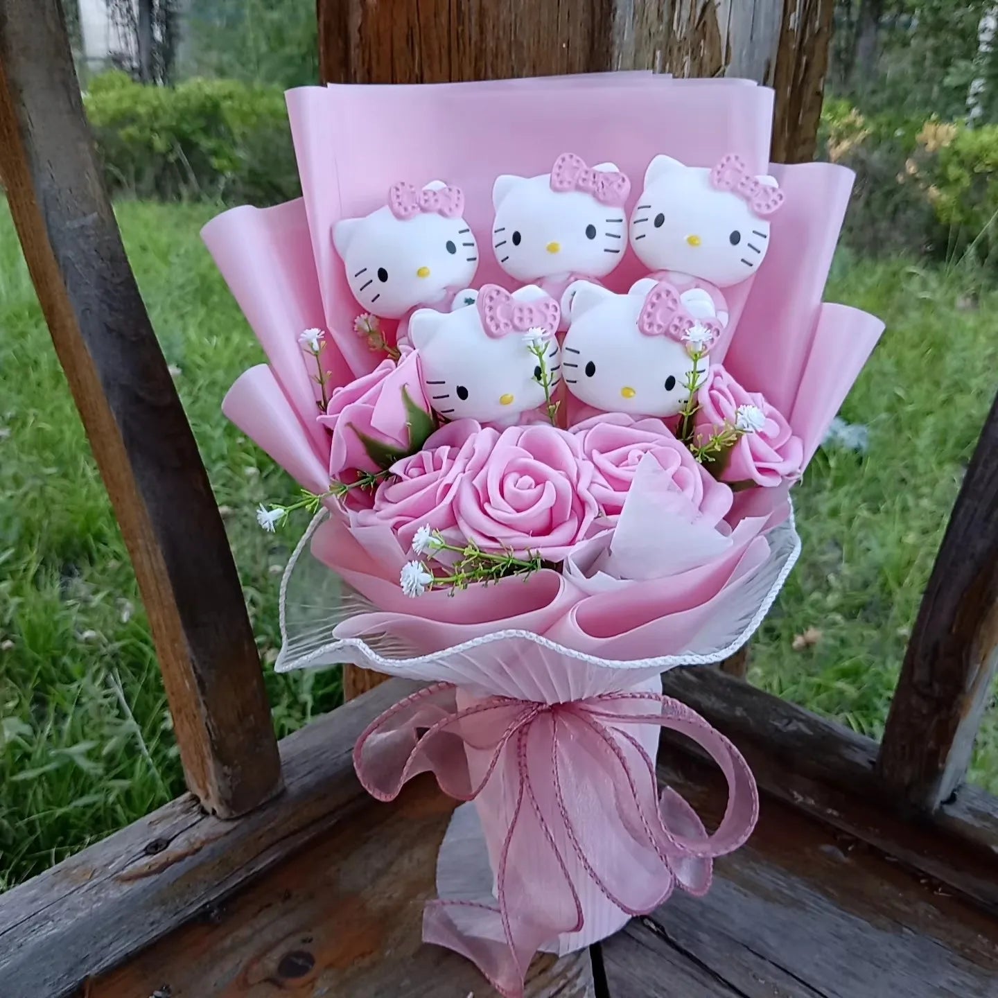 Kawaii Hello Kitty Bouquet #12-30cm