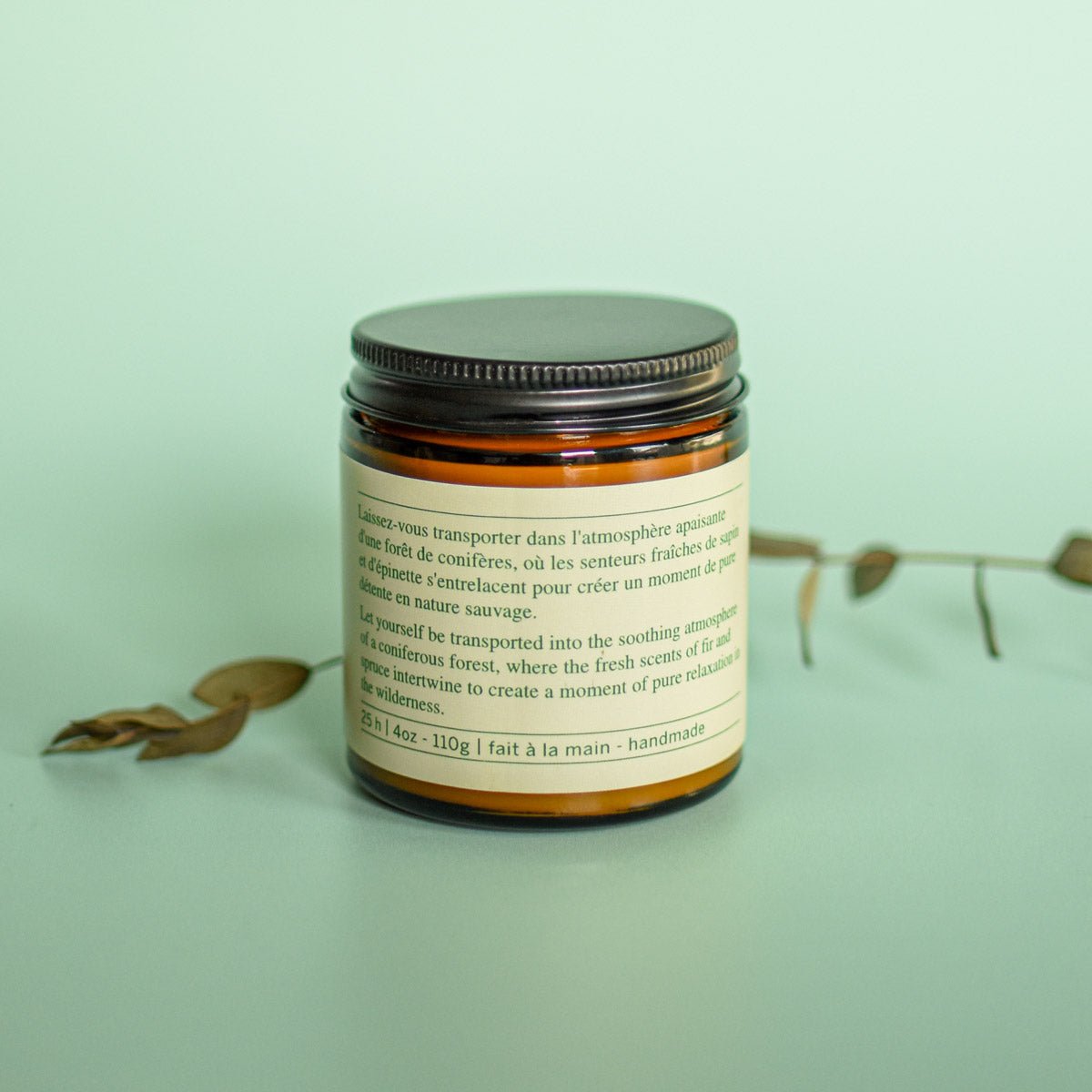 Bougie de soja Sapin & Épinette